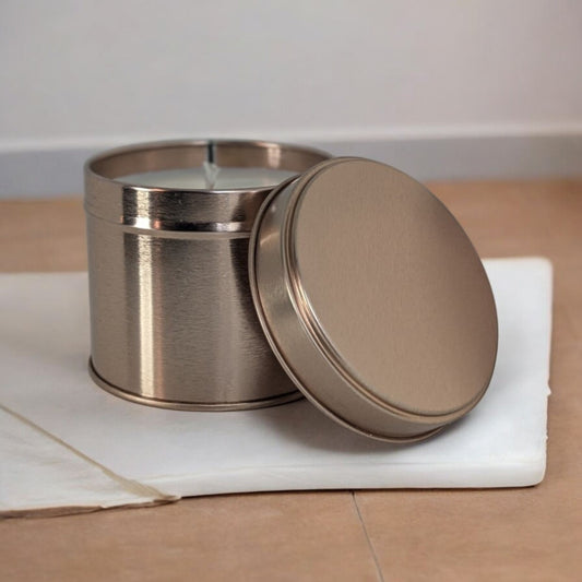 Rose Gold Container Candle - Fresh Cotton