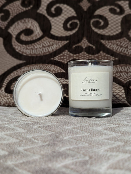 Clear Glass Candle 20cl - Cocoa Butter