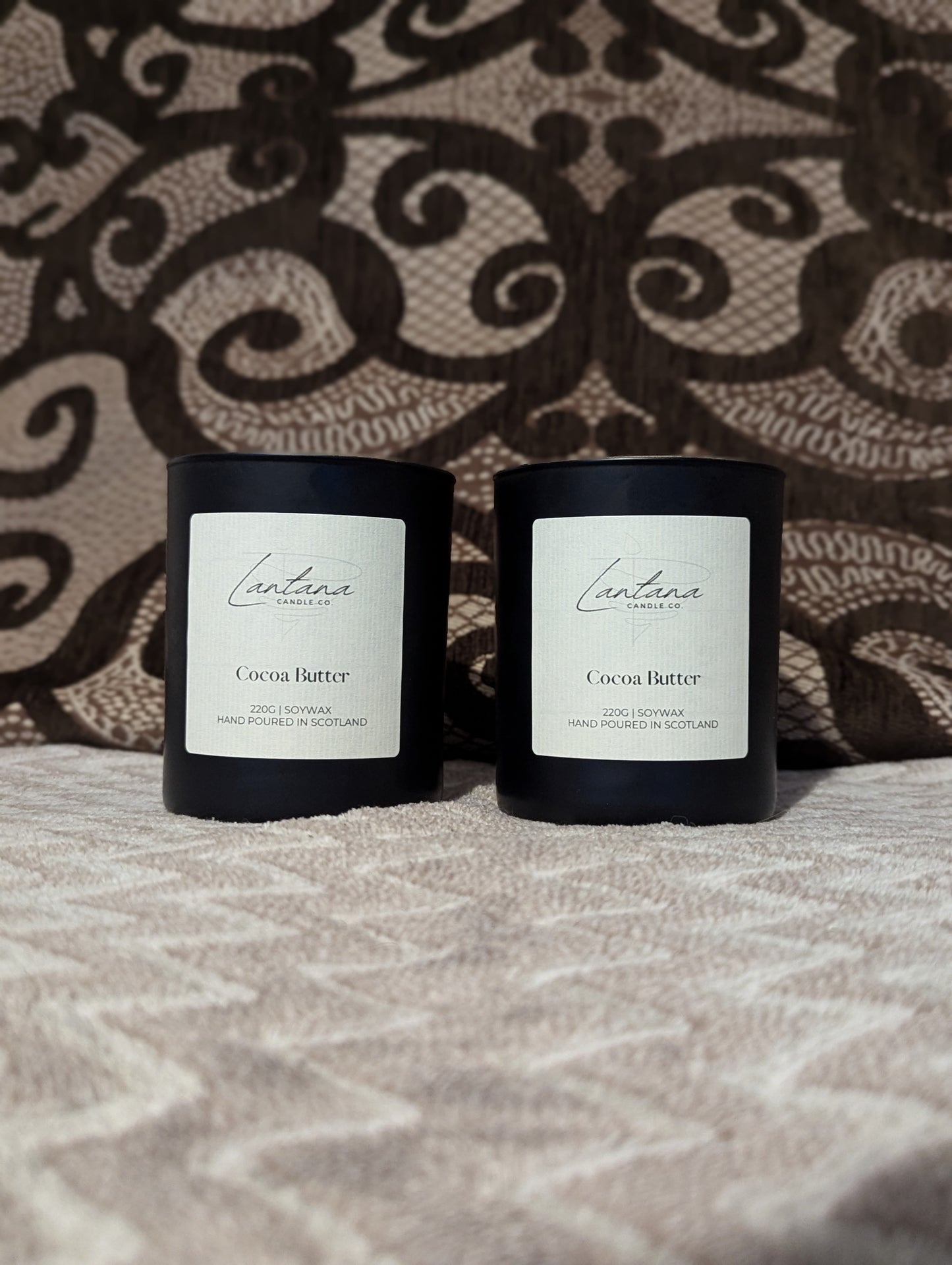 Matte Black Candle 30cl - Cocoa Butter